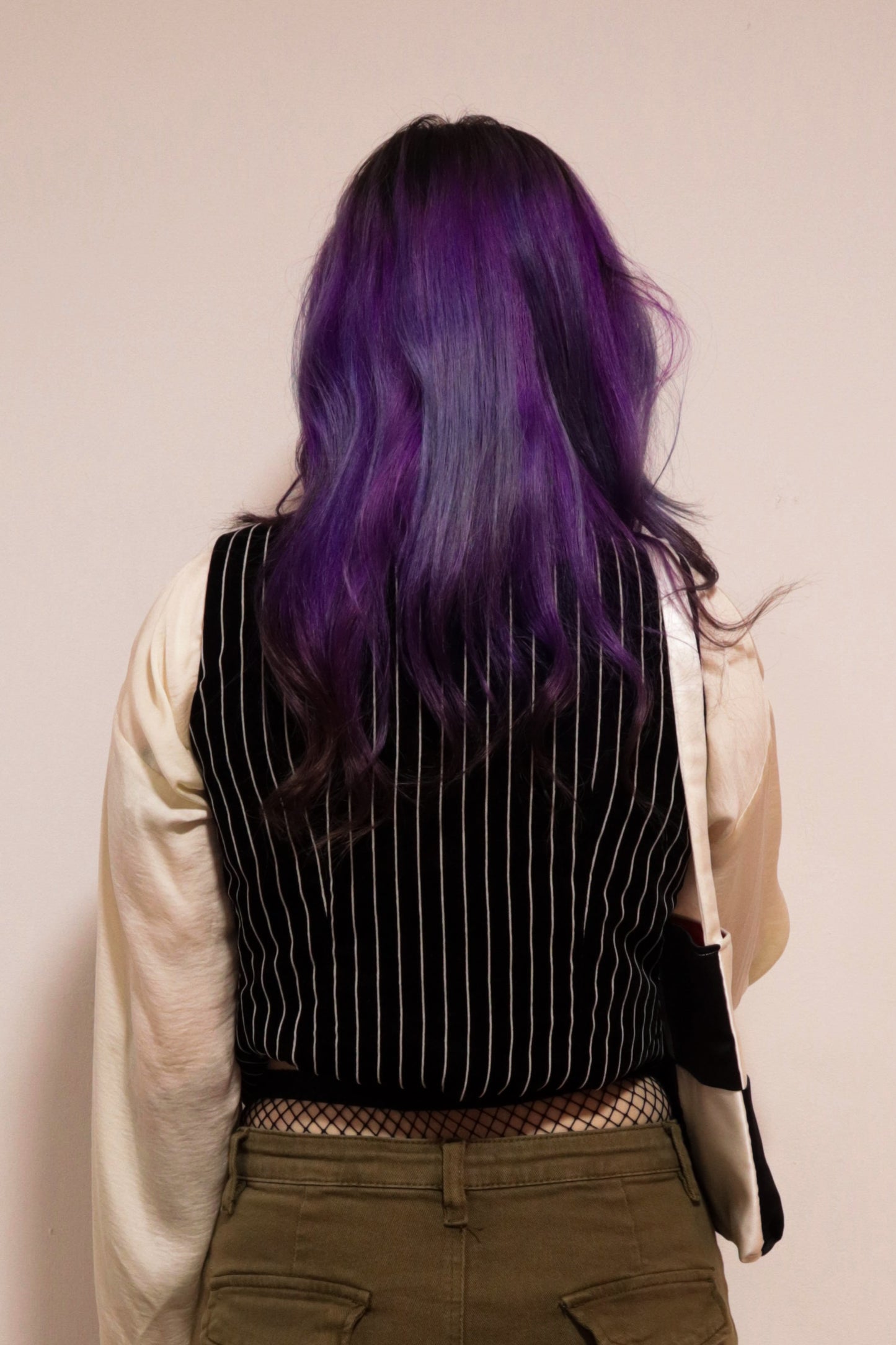 Pinstripe Velvet Waistcoat - XS/S