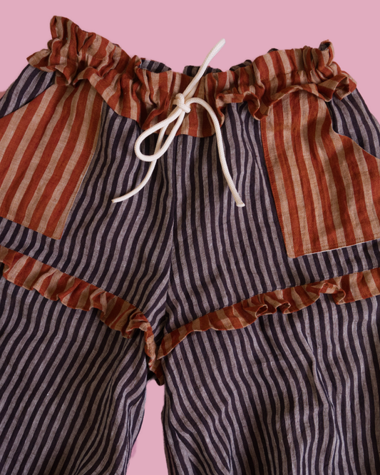 Linen Harem Trousers - Small/Medium