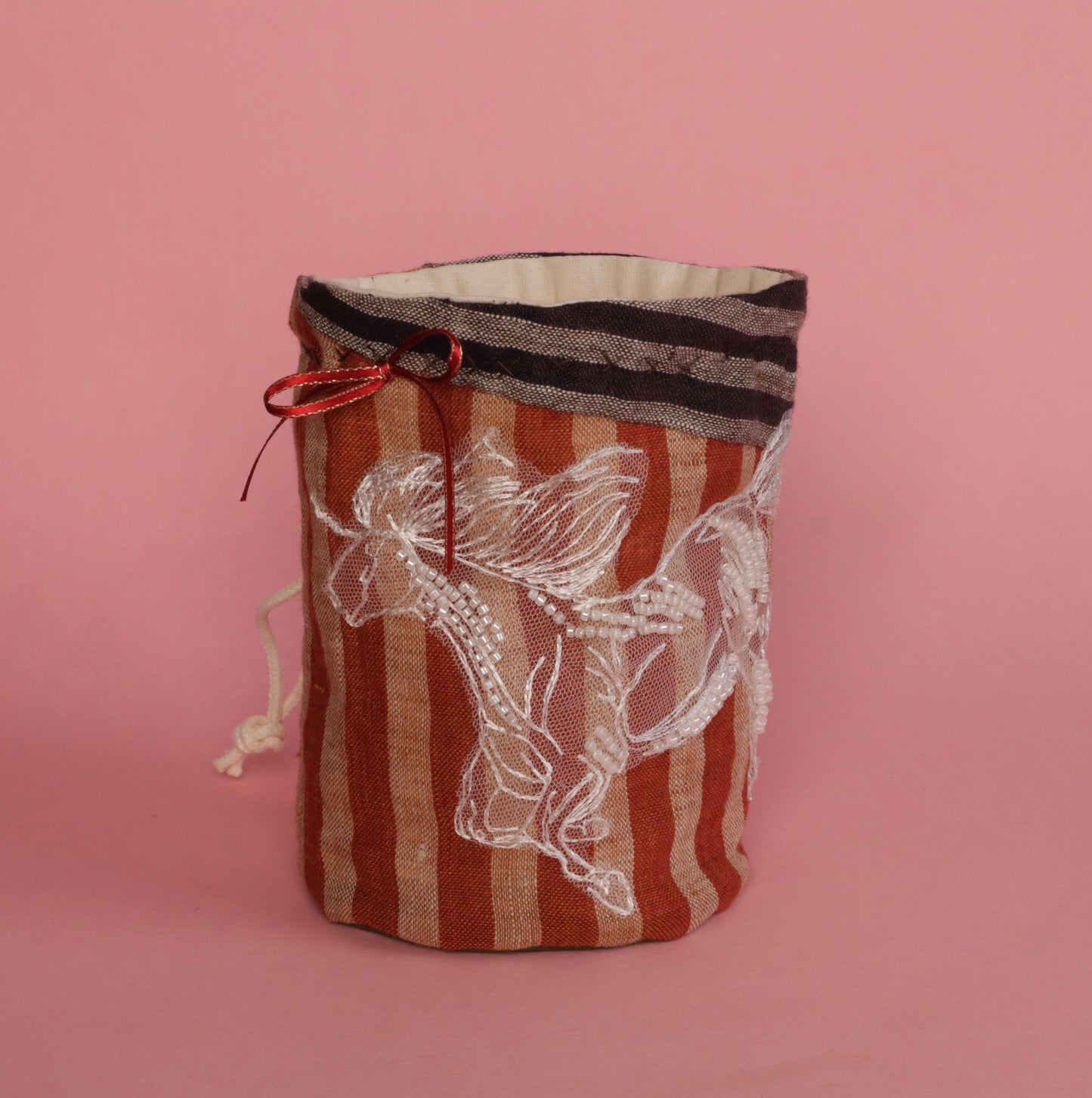 Unicorn Linen Dice Bag - Small