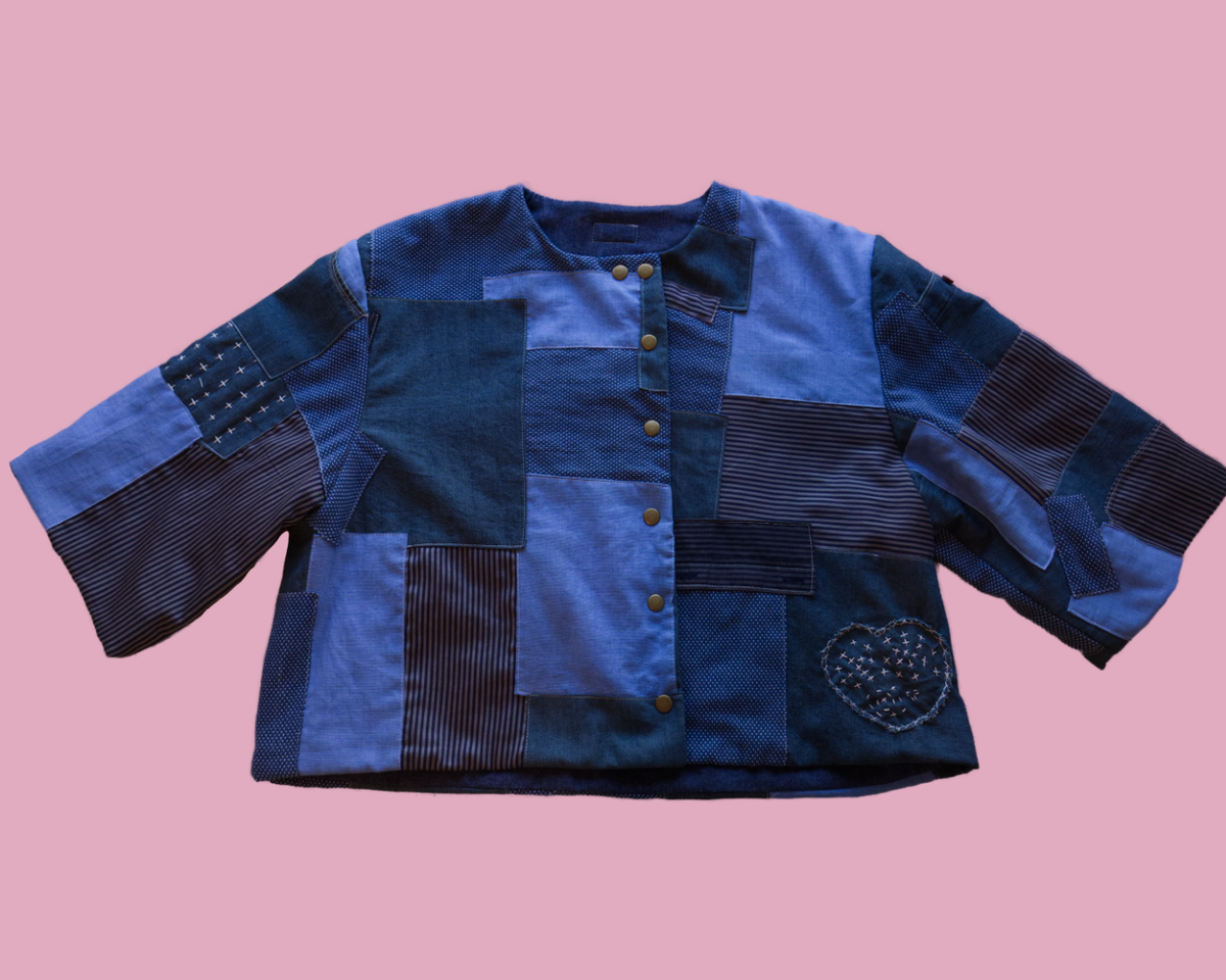 Indigo Padded Shirt - M Unisex