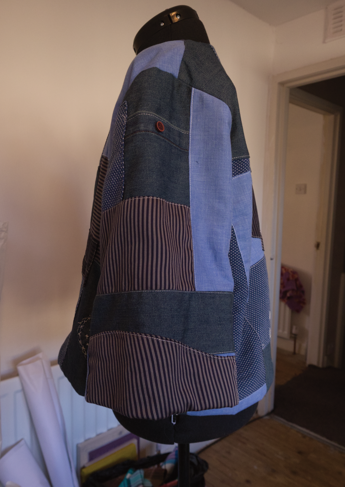 Indigo Padded Shirt - M Unisex