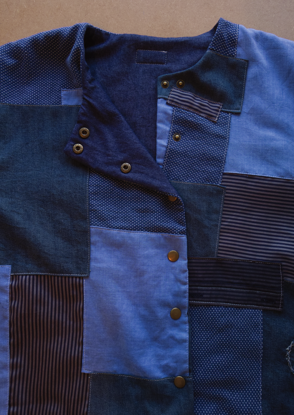 Indigo Padded Shirt - M Unisex