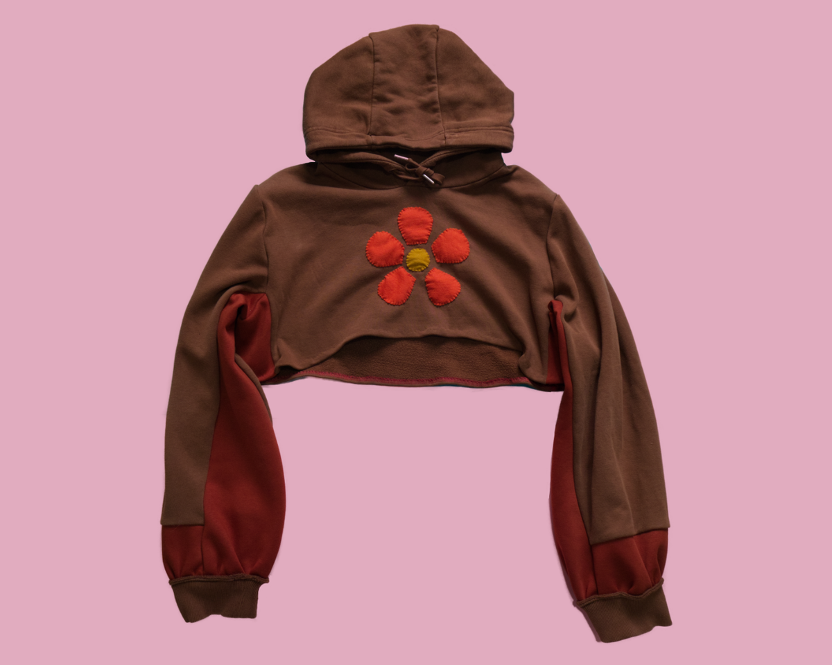 Cropped Patchwork Jumper - S/M